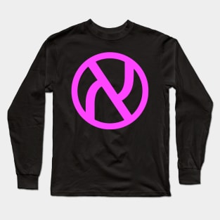 Jewish Anarchist Symbol (Pink) Long Sleeve T-Shirt